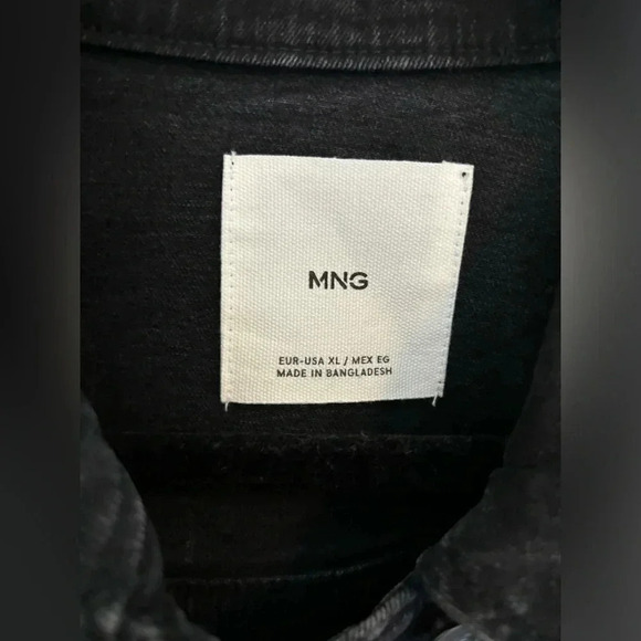 Mango Denim Jacket in Black NWT - Picture 13 of 14